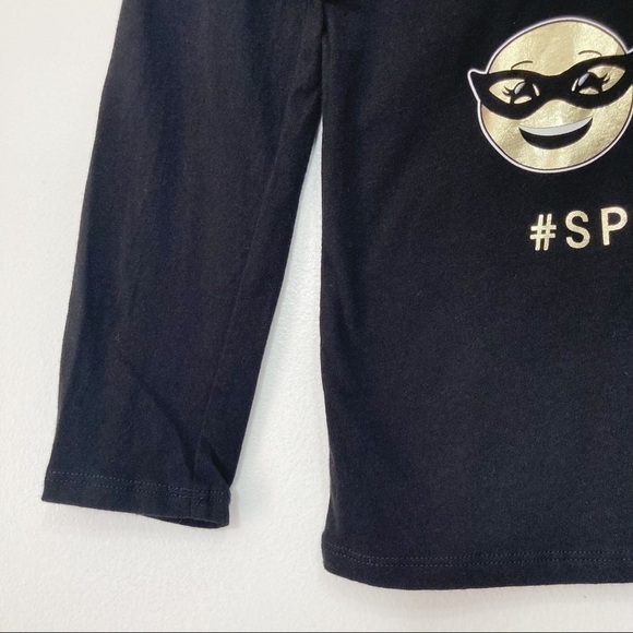 The Children's Place Girls Black Crewneck Halloween T-Shirt Size L (10-12) - Picture 4 of 11